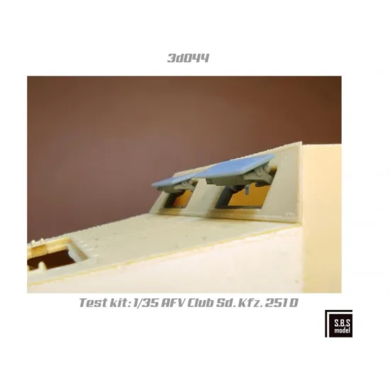 Sbs-3d044 1/35 Sd Kfz 251 D Series Visors Flat Type 3d Printed Resin