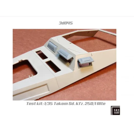 Sbs-3d045 1/35 Sd Kfz 250 Alte / Sd Kfz 251 C Series Visors 3d Printed Resin