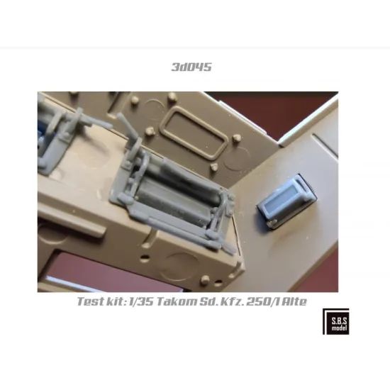 Sbs-3d045 1/35 Sd Kfz 250 Alte / Sd Kfz 251 C Series Visors 3d Printed Resin