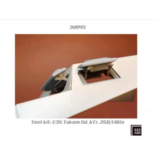 Sbs-3d045 1/35 Sd Kfz 250 Alte / Sd Kfz 251 C Series Visors 3d Printed Resin