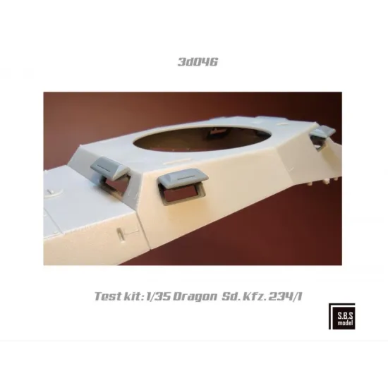 Sbs-3d046 1/35 Sd Kfz 234 Series Visors 3d Printed Resin