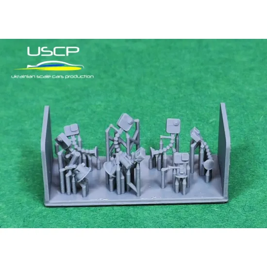 Uscp 24a120 1/24 Action Cameras Set Resin Model