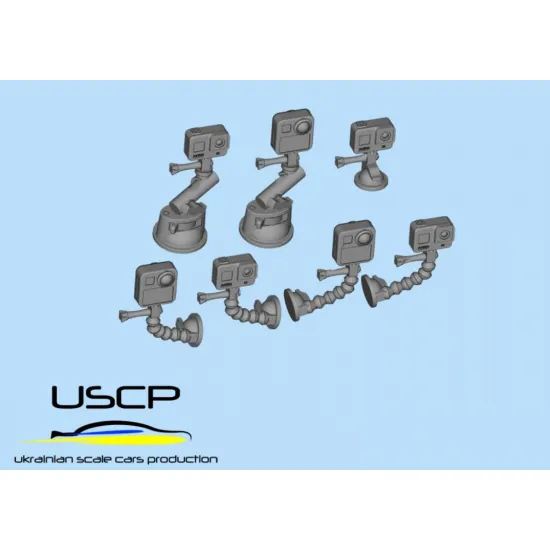 Uscp 24a120 1/24 Action Cameras Set Resin Model