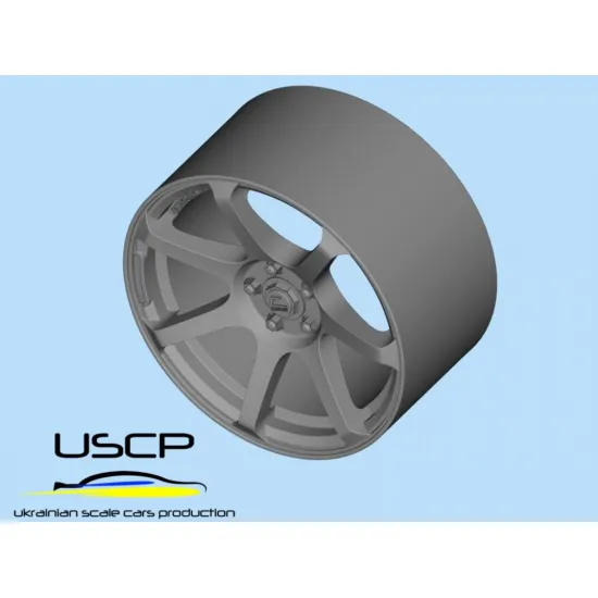 Uscp 24p195 1/24 Cosmis Mr-7 18 3d-printed Wheels