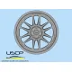 Uscp 24p197 1/24 Cosmis Xt-206r 18 3d-printed Wheels