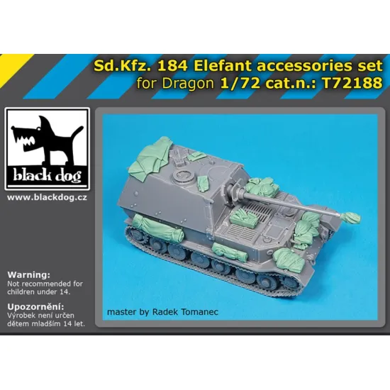 Black Dog T72188 1/72 Sd Kfz 184 Elefant Accessories Set For Dragon