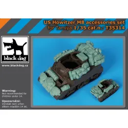 Black Dog T35314 1/35 Us Howitzer M8 Accessories Set For Tamiya