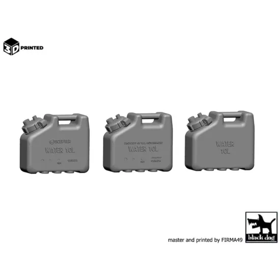 Black Dog 3d35034 1/35 10l Us Water Canister 10 Pcs 3d Printed