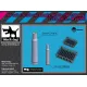 Black Dog M16004 1/16 50 Cal 30 Cal Empty Shells 50/50pcs