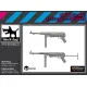 Black Dog 3d16018 1/16 Mp-40 2 Pcs 3d Printed