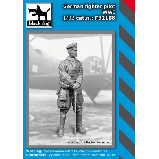 Black Dog F32188 1/32 German Fighter Pilot Wwi Figures Model Kit