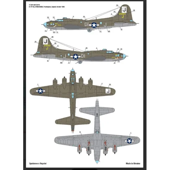 Foxbot 72-081t 1/72 Boeing B-17f/G Flying Fortress Pin-up Nose Art Part 1 And Stencils 72-032 For Academy Airfix Frog Hasegawa Revell Kits
