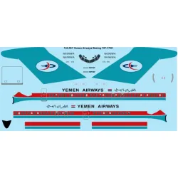 26decals 144-551 1/144 Yemen Airways Boeing 727-173c Laser Decal