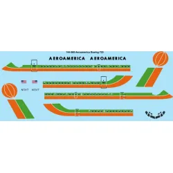 26decals 144-568 1/144 Aeroamerica Green And Orange Boeing 720 Laser Decal