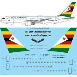 26decals 144-582 1/144 Air Zimbabwe New Livery Boeing 767-200 Laser Decal