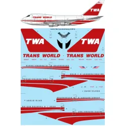 26decals 144-610 1/144 Twa Boeing 747sp-31 Laser Decal