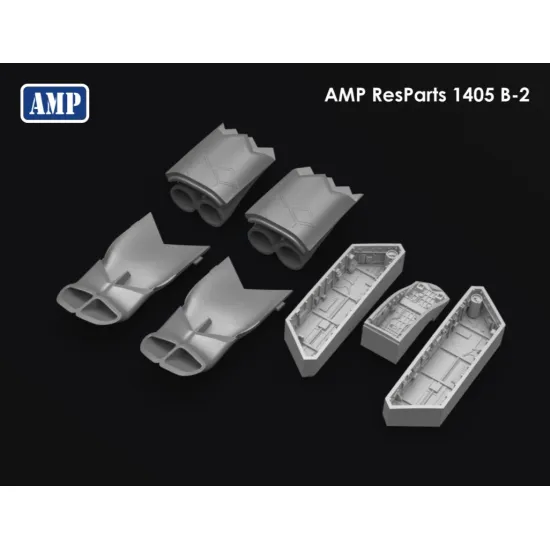 Amp-aft1405 1/144 B-2 Chassis Niches Air Intakes And Exhausts Model Kit