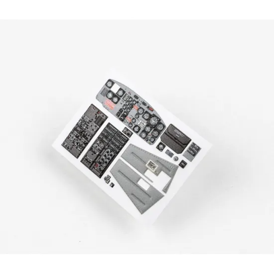 Red Fox Qs-35040 1/35 Bell Uh-1b Huey 3d Acrylic Instrument Panels