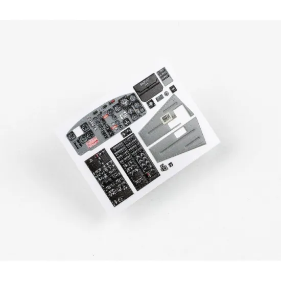 Red Fox Qs-35040 1/35 Bell Uh-1b Huey 3d Acrylic Instrument Panels