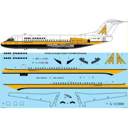 26decals 144-622 1/144 Air Anglia Fokker F-28-4000 Fellowship Laser Decal