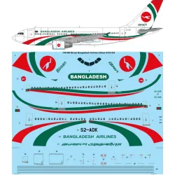 26decals 144-680 1/144 Biman Bangladesh Airlines Airbus A310-300 Laser Decal