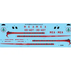 26decals 144-706 1/144 Mea De Havilland Comet 4c Laser Decal