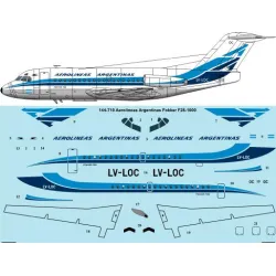 26decals 144-710 1/144 Aerolineas Argentinas Fokker F28-1000 Laser Decal