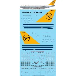 26decals 144-743 1/144 Condor Boeing 747-130 Laser Decal