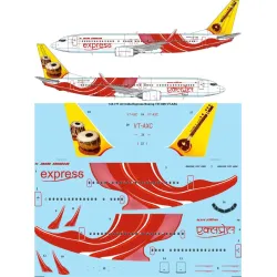 26decals 144-777 1/144 Air India Express Boeing 737-800 Vt-axc Laser Decal