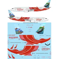 26decals 144-787 1/144 Air India Express Boeing 737-800 Vt-axr Laser Decal
