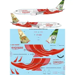 26decals 144-795 1/144 Air India Express Boeing 737-800 Vt-ayb Laser Decal