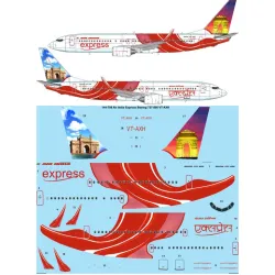 26decals 144-798 1/144 Air India Express Boeing 737-800 Vt-axh Laser Decal