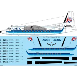 26decals 144-876 1/144 Air Uk Late Fokker F27-200 Laser Decal