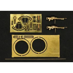 Mini World 7298 1/72 Stripped Lewis Mk I Twin Mg With A Shortened Radiator On The Scarff Ring