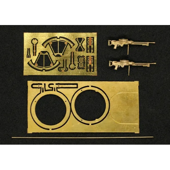 Mini World 7298 1/72 Stripped Lewis Mk I Twin Mg With A Shortened Radiator On The Scarff Ring