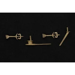 Mini World 4837b 1/72 Pitot Antennas For Mig-29 Fulcrum