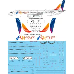 26decals 144-893 1/144 Fly Egypt Boeing 737-800 Laser Decal