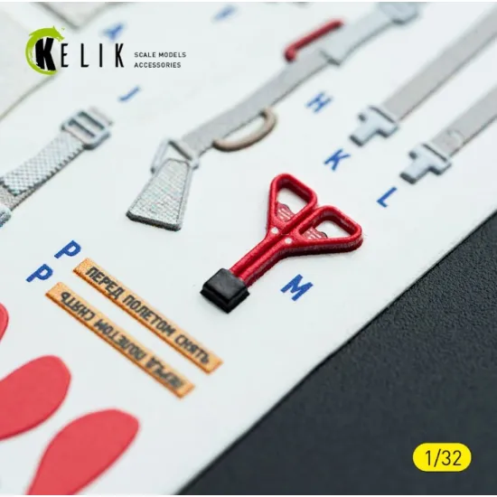 Kelik K32043 1/32 Mig-21 F-13 - Interior 3d Decals For Trumpeter Kit