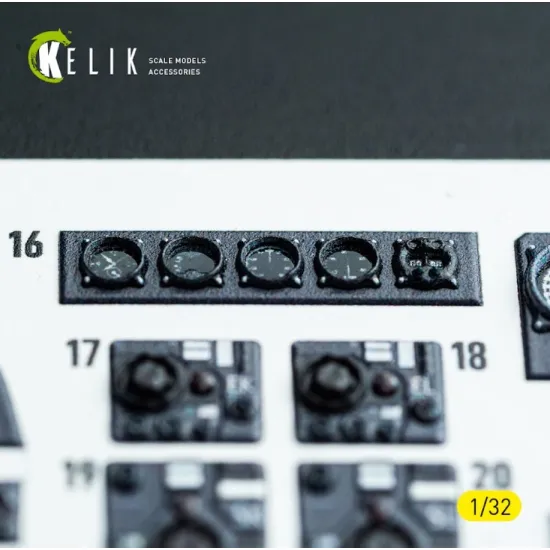 Kelik K32045 1/32 Bf-110d - Interior 3d Decals For Dragon/Hobby 2000 Kit