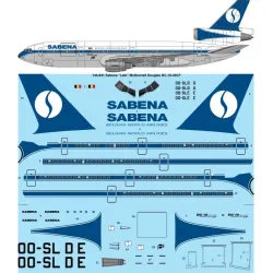 26decals 144-941 1/144 Sabena Late Mcdonnell Douglas Dc-10-30 Laser Decal