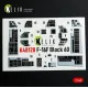 Kelik K48128 1/48 F-16f Block 60 - Interior 3d Decals For Hasegawa Kit