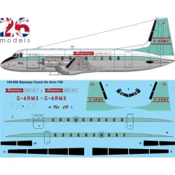 26decals 144-958 1/144 Skyways Coach Air Avro 748 For Authentic Airliners Kit Laser Decal
