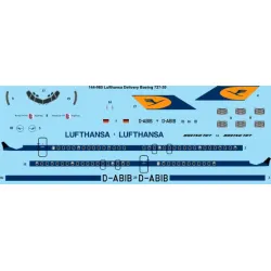 26decals 144-960 1/144 Lufthansa Delivery Boeing 727-30 Laser Decal