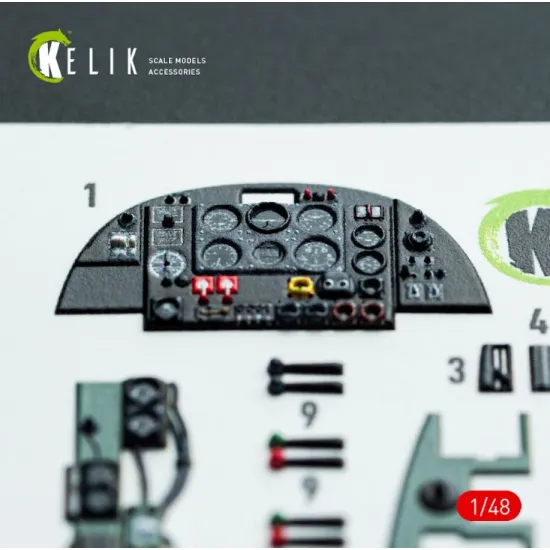 Kelik K48138 1/48 Bristol Beaufighter Mk Vi - Interior 3d Decals For Tamiya Kit