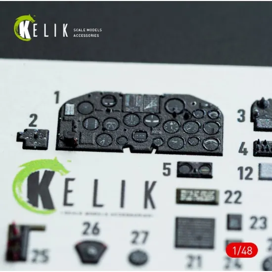 Kelik K48141 1/48 P-47d - 25re/28ra - Interior 3d Decals For Miniart Kit