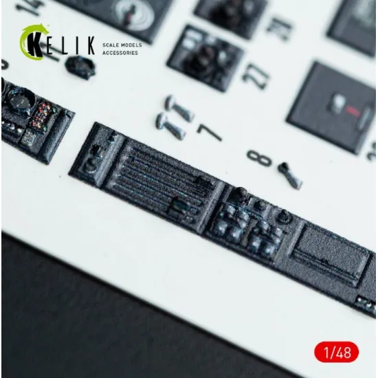 Kelik K48142 1/48 Do-217 K/M - Interior 3d Decals For Icm Kit