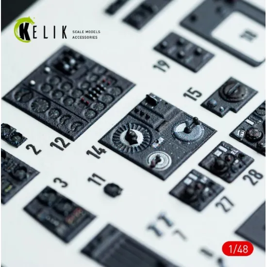 Kelik K48142 1/48 Do-217 K/M - Interior 3d Decals For Icm Kit