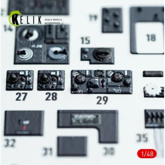 Kelik K48142 1/48 Do-217 K/M - Interior 3d Decals For Icm Kit