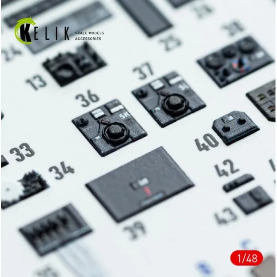 Kelik K48142 1/48 Do-217 K/M - Interior 3d Decals For Icm Kit