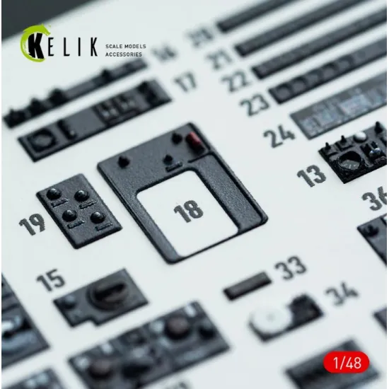 Kelik K48142 1/48 Do-217 K/M - Interior 3d Decals For Icm Kit